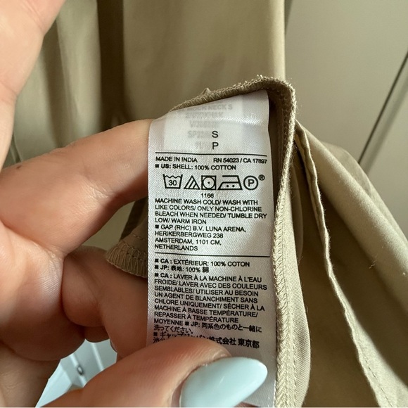 Banana Republic tan cotton poplin sleeveless turtleneck trapeze dress - Small - Picture 7 of 7